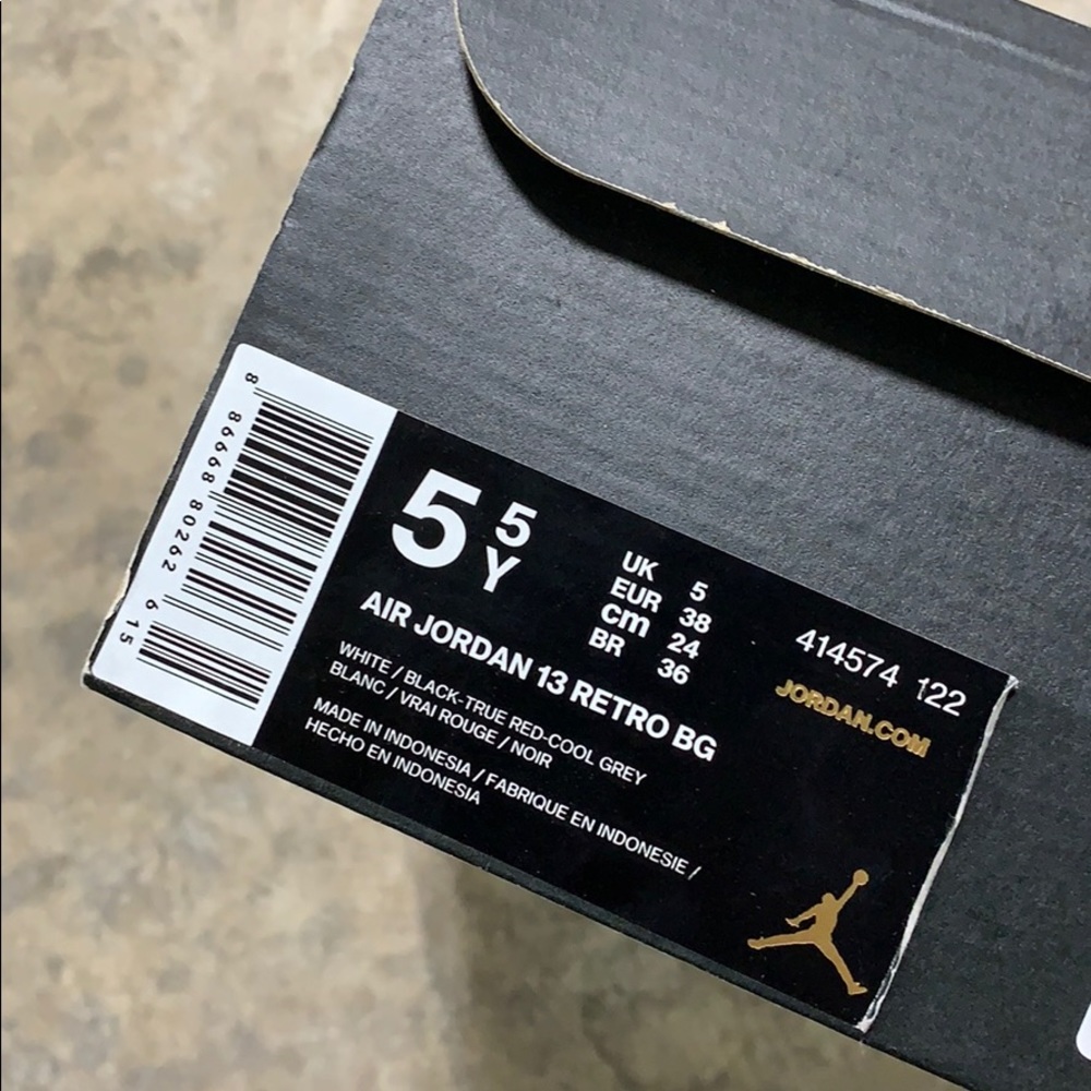 2017 JORDAN RETRO 13 CHICAGO 5.5Y (USED) - Picture 6 of 6
